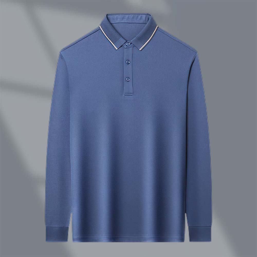 Men's Fashion Business Long Sleeve Shirt T-Shirt