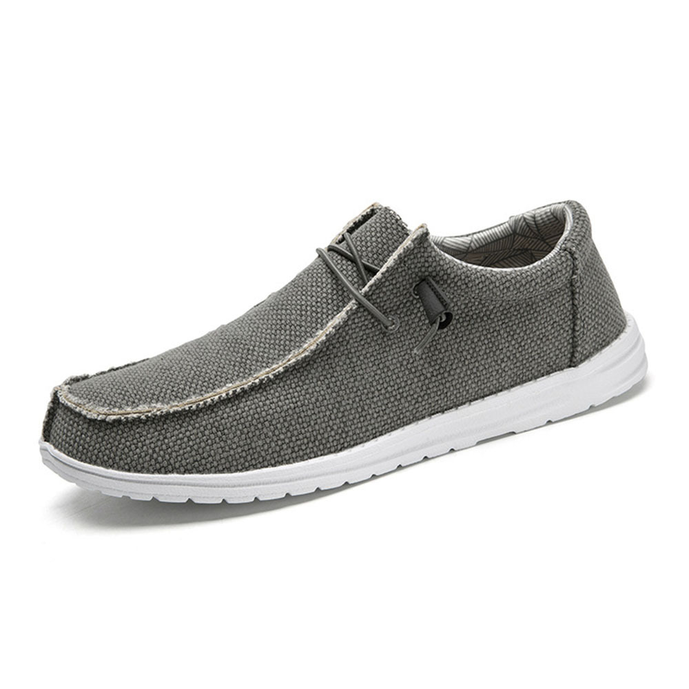 Olivoslindo Zapatos casuales de lona Mocasines de hombre Zapatos de tela Zapatos de pesca