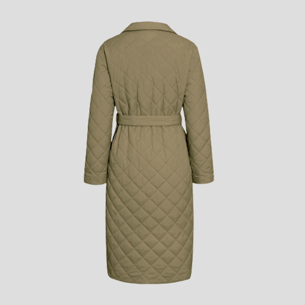 New winter women's over-the-knee mid-length cotton jacket