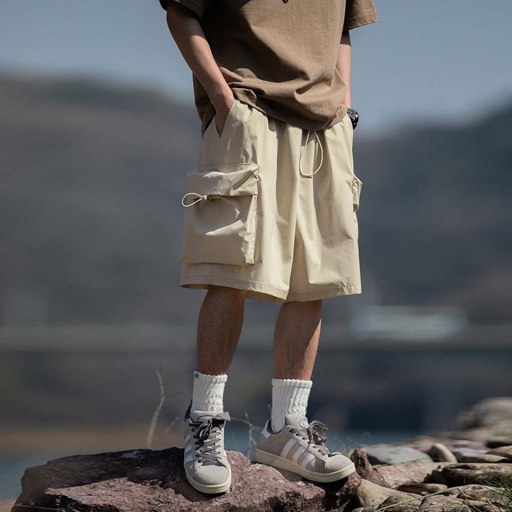 Smiledeer Men's outdoor casual loose sports cargo shorts