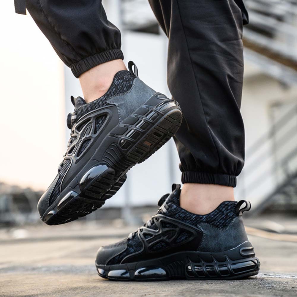 Zapatos de trabajo con cordones resistentes a pinchazos para hombre