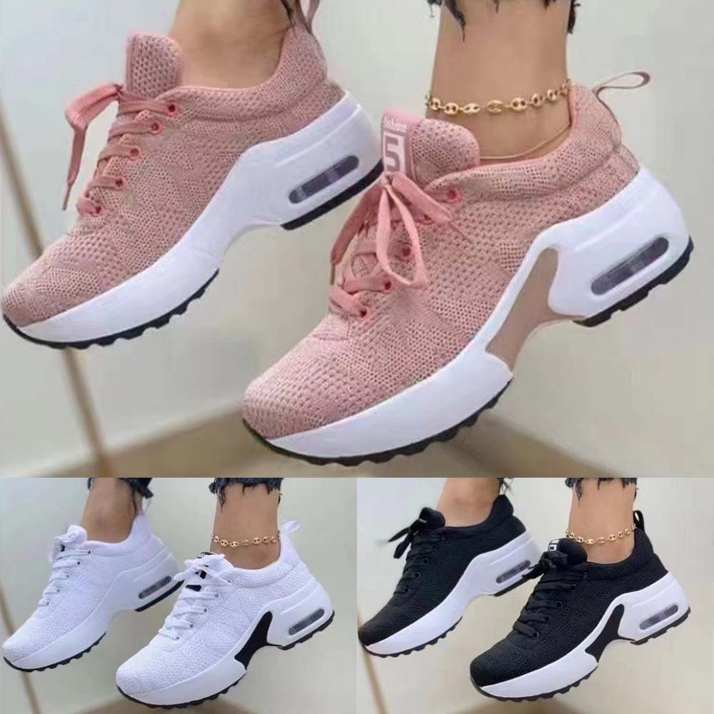 Olivoslindo Nuevas zapatillas de deporte informales con cojín de aire para mujer