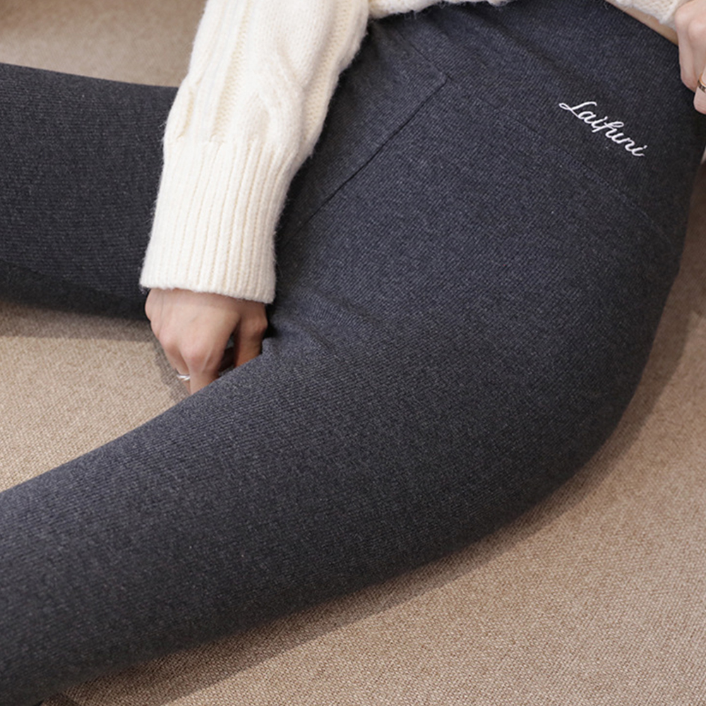 Winter dicke Sherpa hoch taillierte warme elastische Leggings