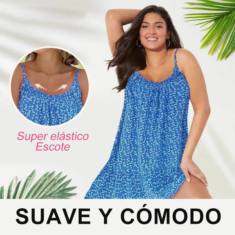 Vestido camisola estampado de verano