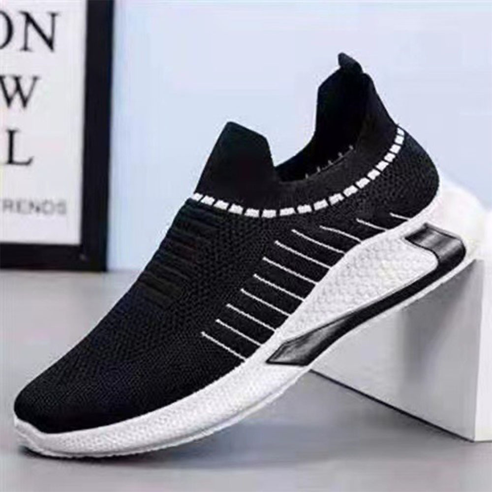 Olivoslindo Zapatos casuales cómodos y transpirables con tejido de mosca para hombres