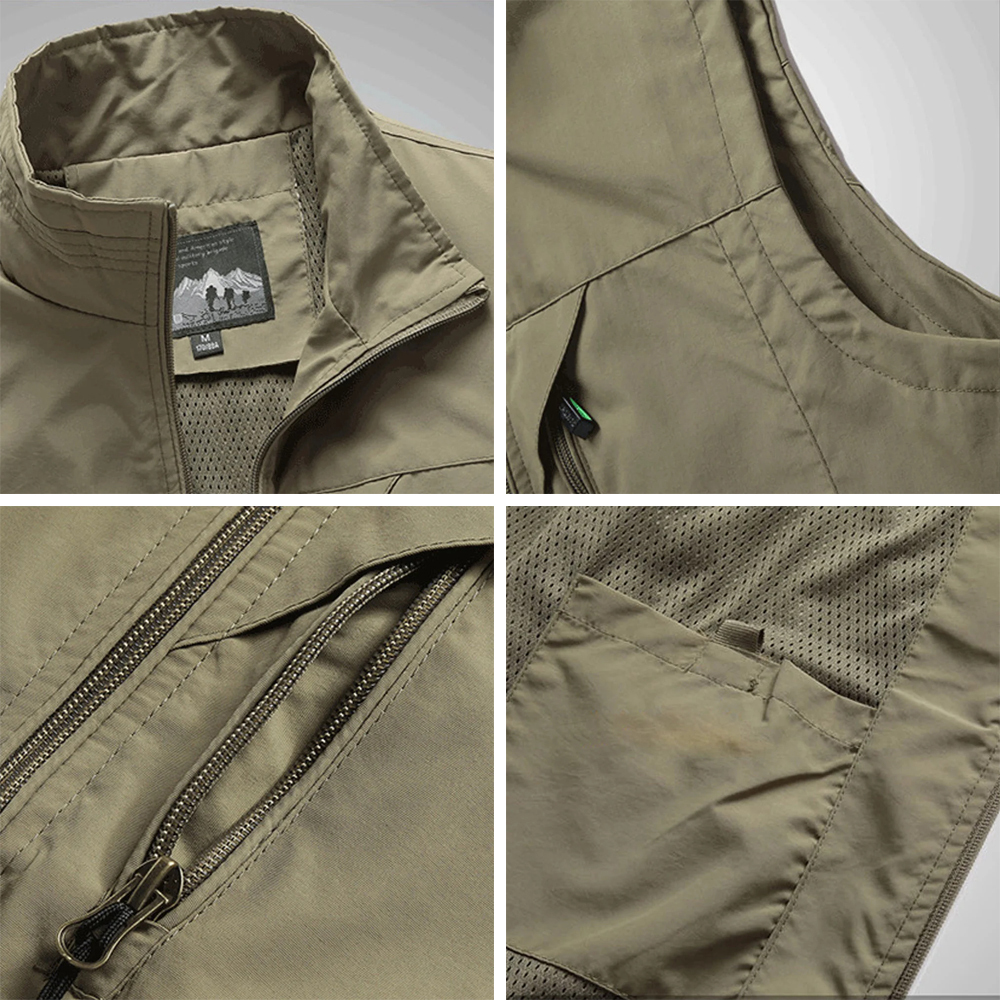 Olivoslindo Chaleco deportivo de ocio al aire libre para hombre