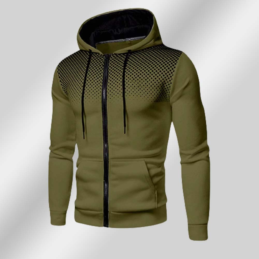 Olivoslindo Sudadera deportiva informal con capucha para hombre