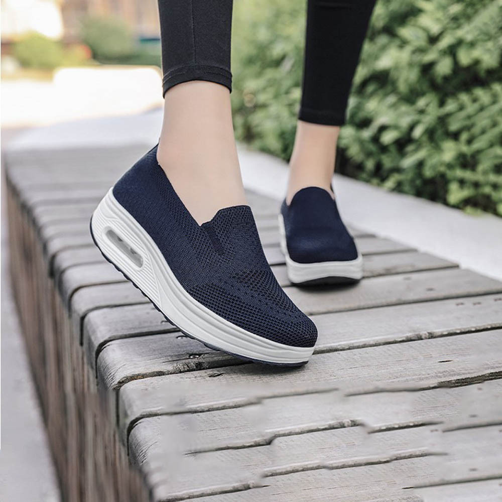 Nuevos zapatos informales de malla transpirable para mujer