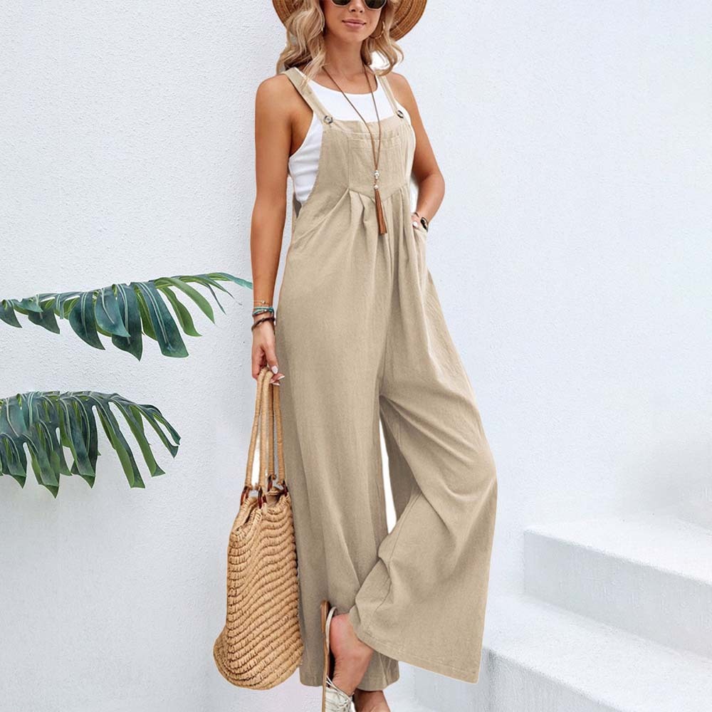 Olivoslindo Nuevos monos casuales de mujer de color sólido a la moda