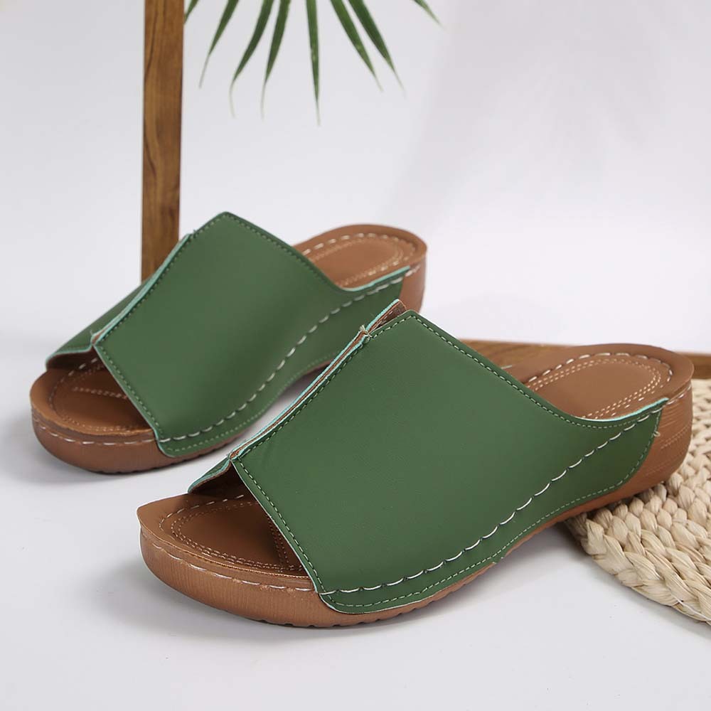 Hojanaranja Zapatillas de casa de mujer ligeras y cómodas con suela gruesa