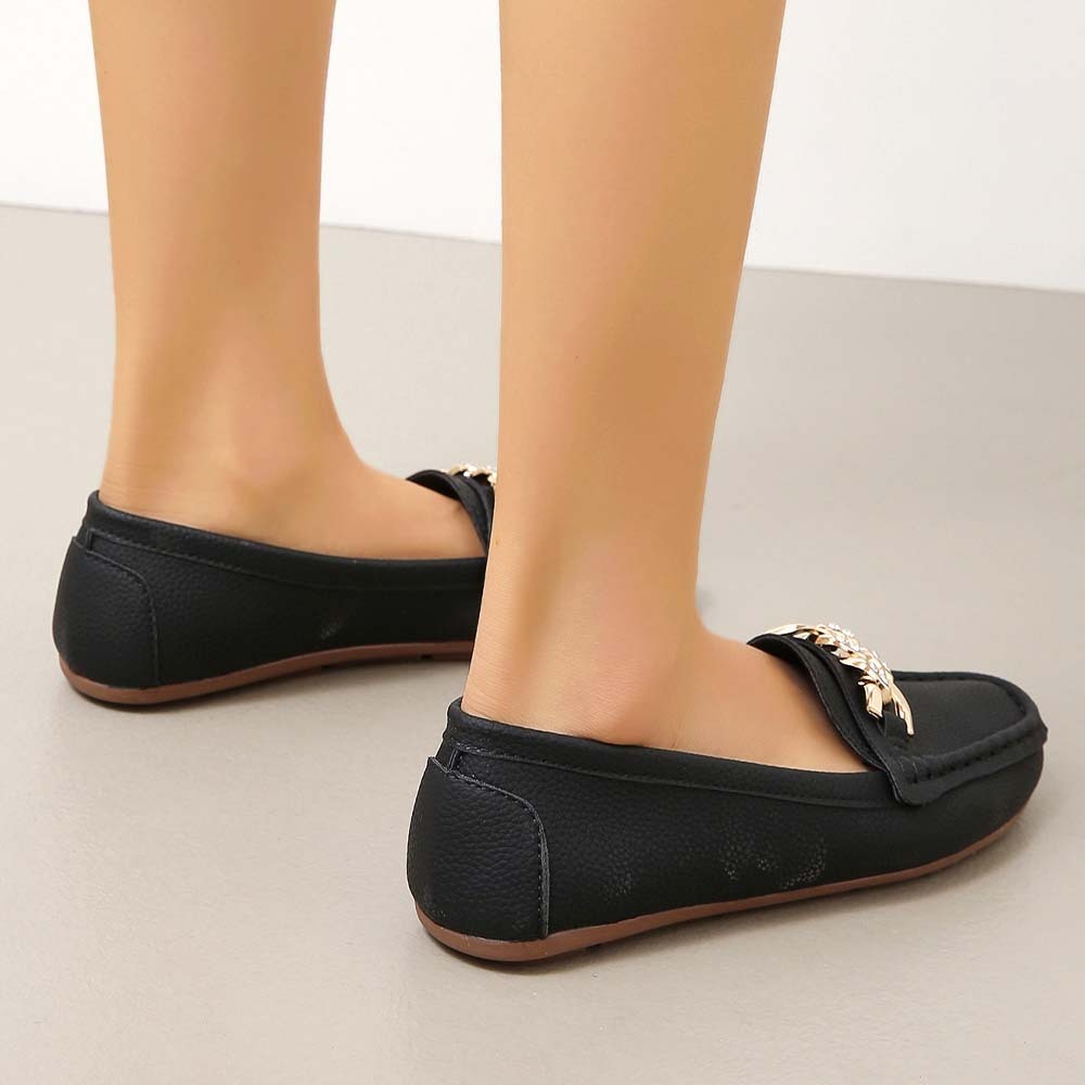 2024 zapatos casuales planos con punta redonda para mujer