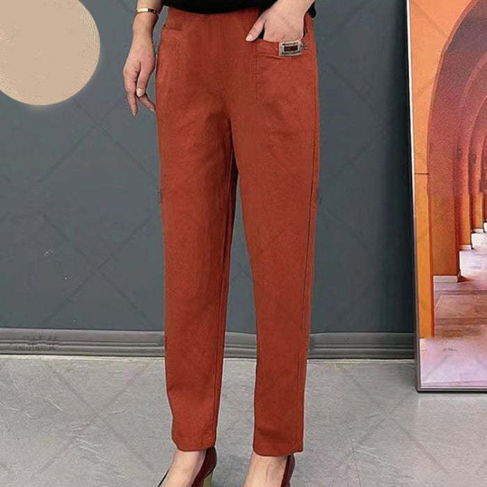 Women's Soft Elastic Waist Harem Pants