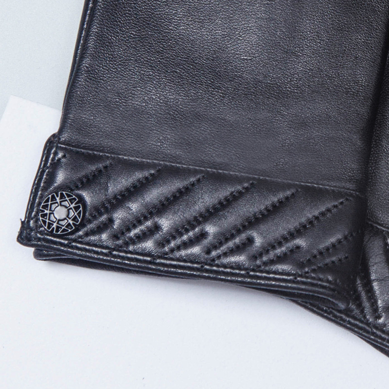 Exquisitos guantes clásicos de invierno cálidos a prueba de viento PU