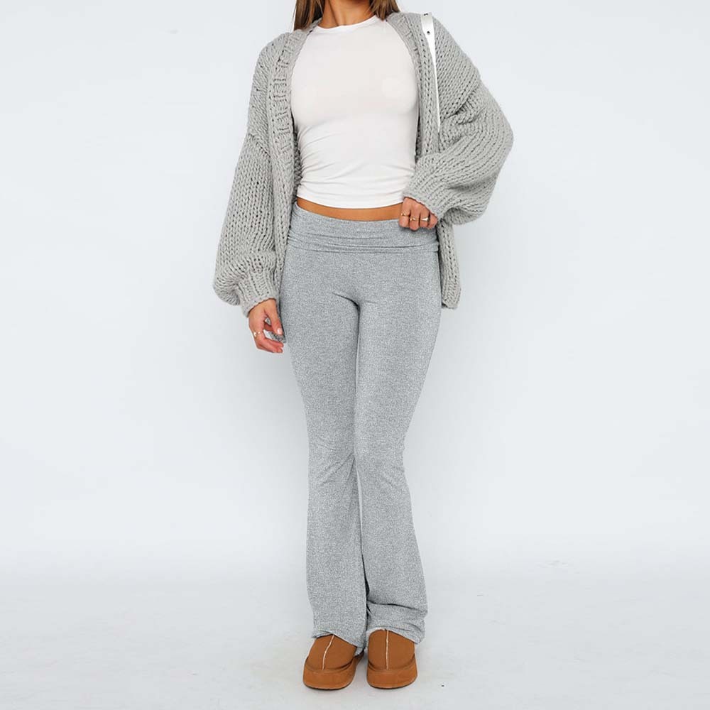 Stylish and Comfortable Women's Slim Fit Low Waist Flare Pants