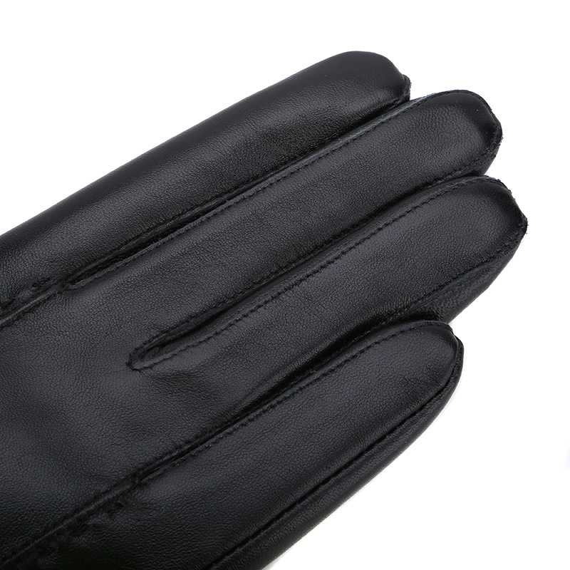 Elegantes guantes de flores de peluche