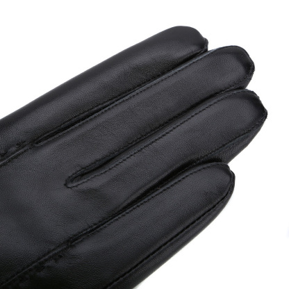 Elegantes guantes de flores de peluche