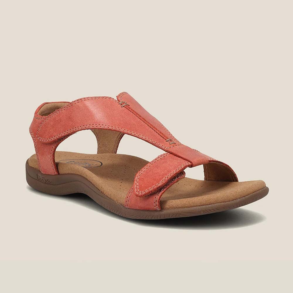 Hojanaranja Nuevas sandalias de cuña con velcro retro de verano.