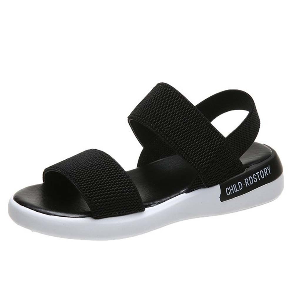 Sandalias deportivas cómodas con soporte plano para mujer