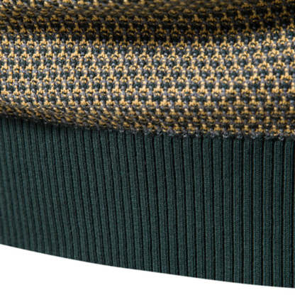 Olivoslindo™ Jersey de hombre de manga larga con cuello redondo y bloques de color