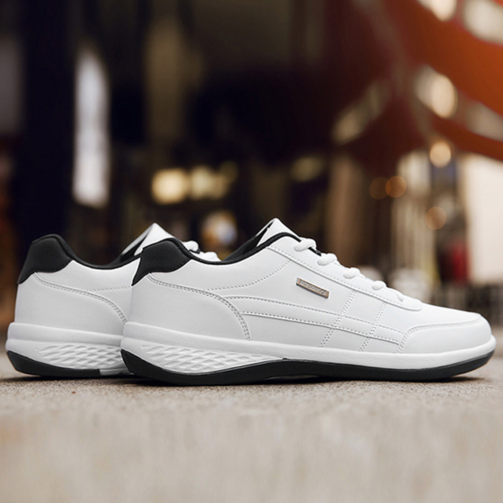 Glückbox™ Bequeme Ledersneaker in Großen Sportschuhe Lässige Schuhe