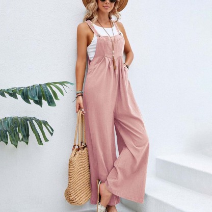 Olivoslindo Nuevos monos casuales de mujer de color sólido a la moda