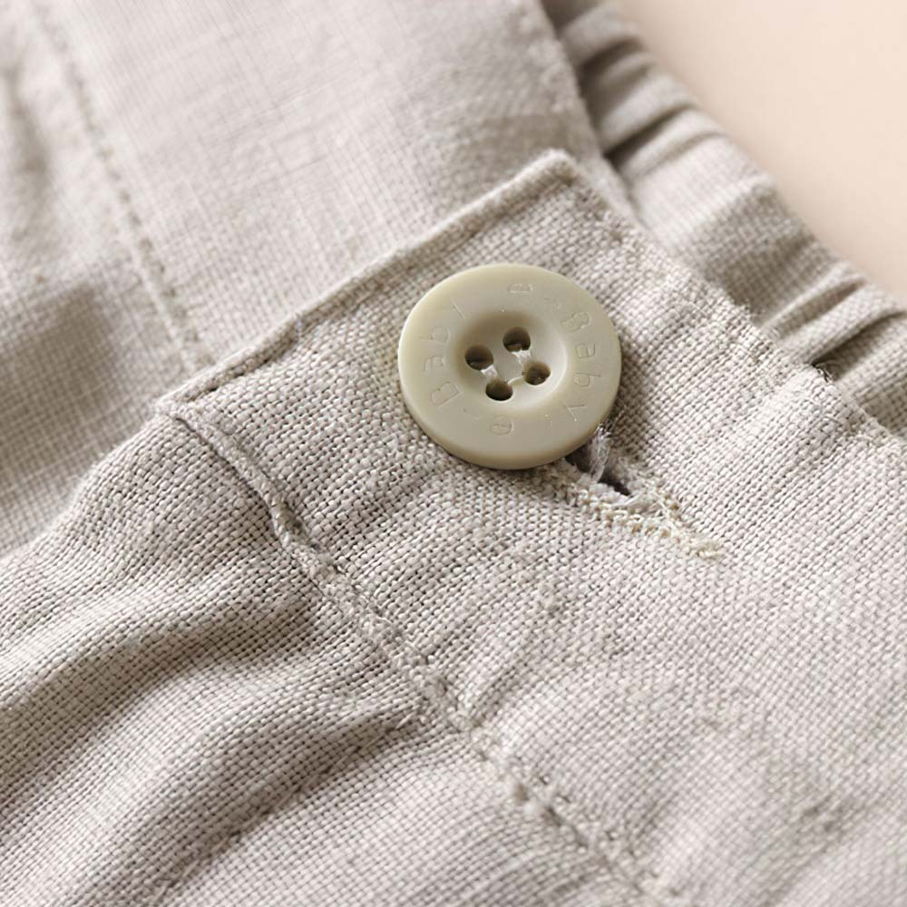 2024 pantalones anchos de algodón y lino transpirables de primavera y verano