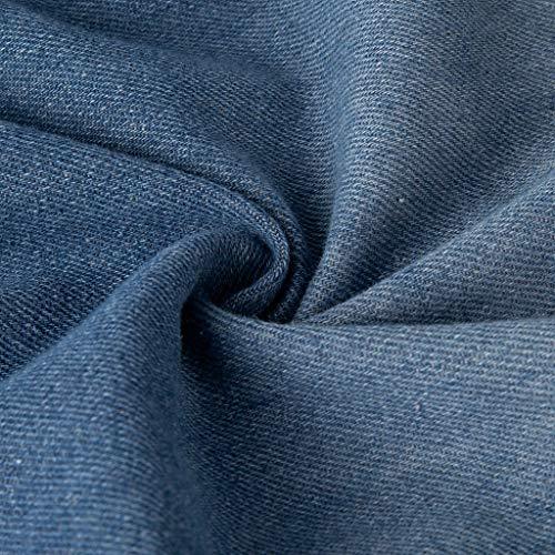 Olivoslindo Chaqueta de mezclilla de cintura delgada para mujer de nueva moda