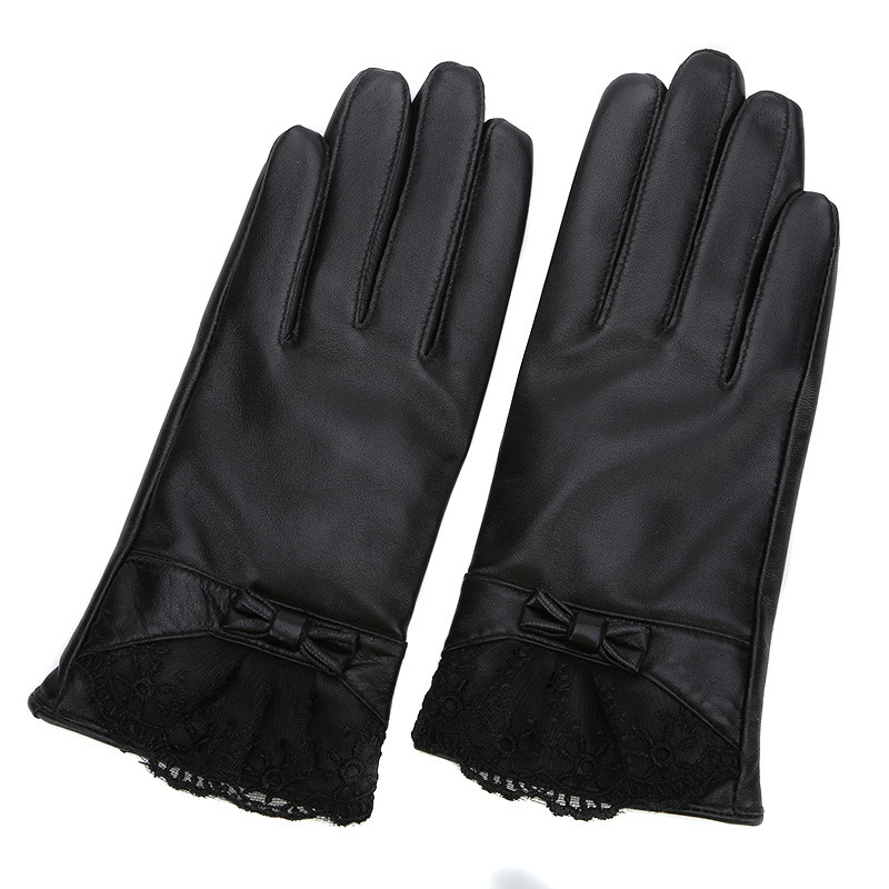 Nuevos guantes PU con lazo