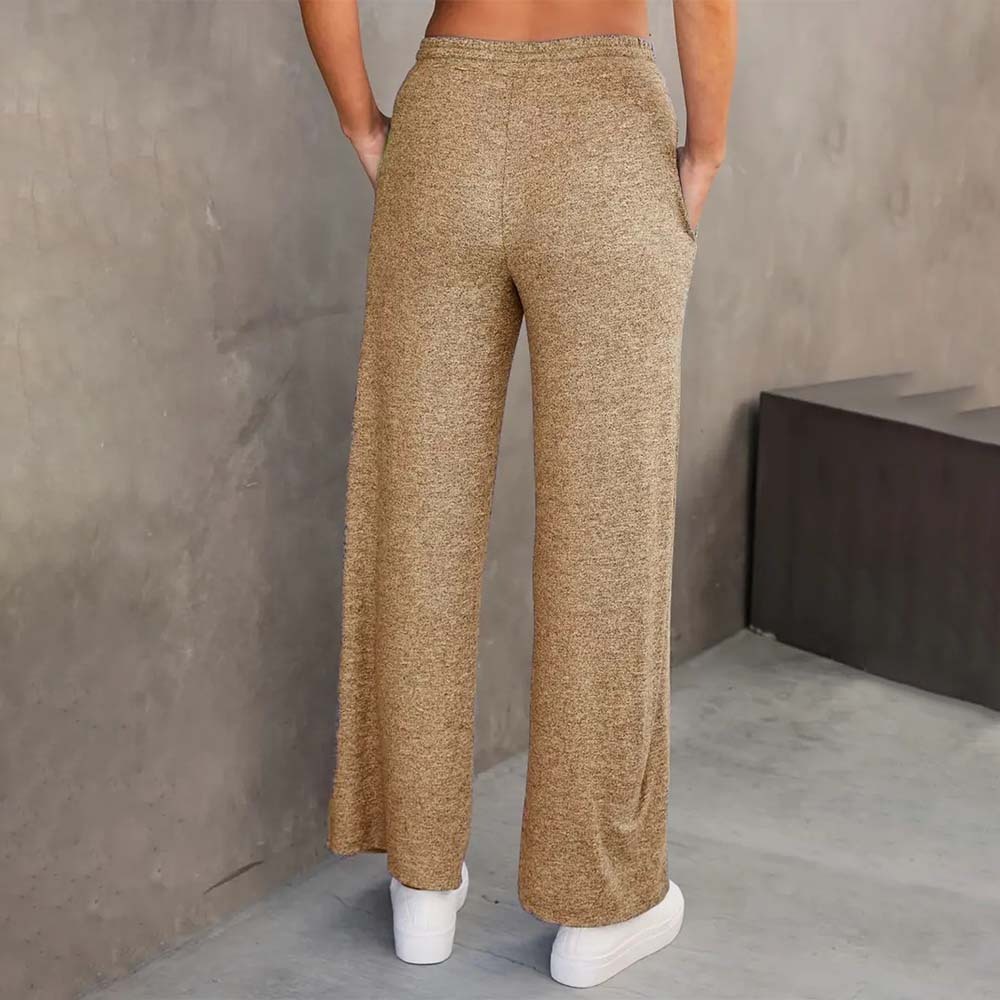 Women's simple loose lace-up casual sweatpants