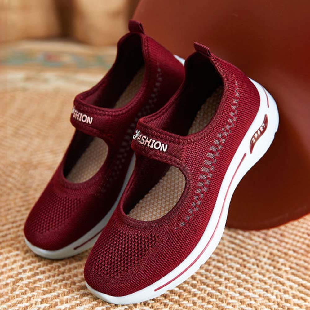 2024 New style soft sole woven breathable casual shoes for women