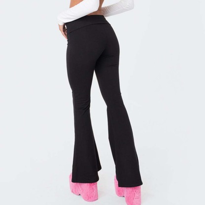 Stylish and Comfortable Women's Slim Fit Low Waist Flare Pants