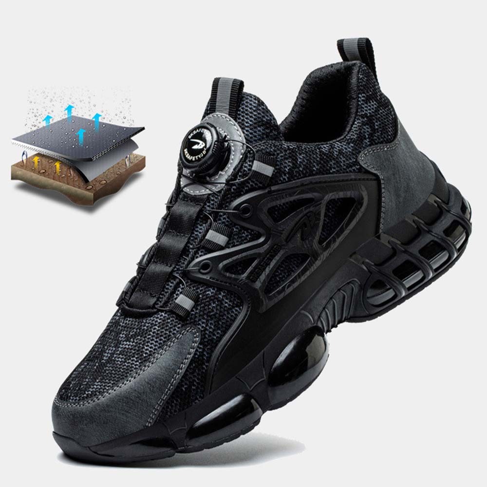 Zapatos de trabajo con cordones resistentes a pinchazos para hombre