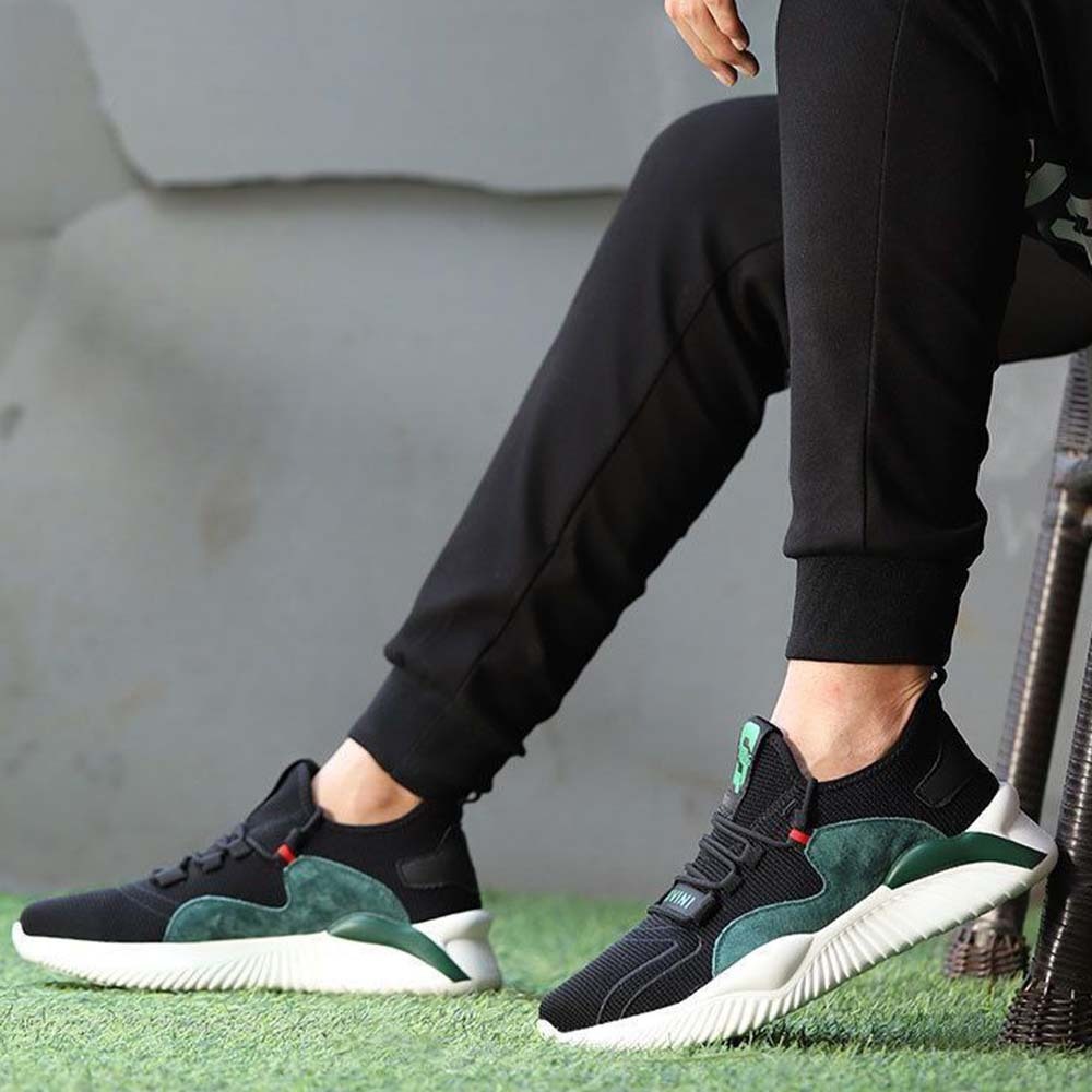 Hojanaranja Nuevos zapatos de seguridad para el trabajo transpirables antigolpes.