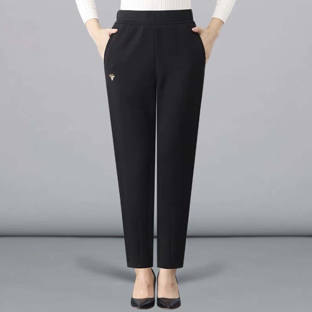 Pantalones casuales de cintura alta sueltos y cómodos para mujer