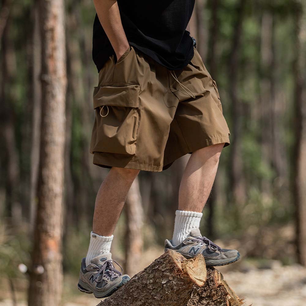 Smiledeer Men's outdoor casual loose sports cargo shorts