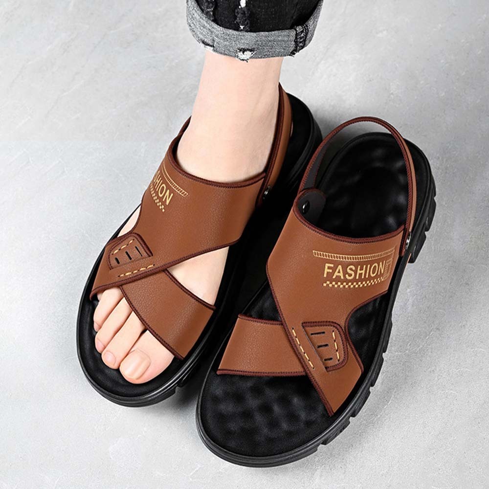 Sandalias de playa con punta abierta, antideslizantes y transpirables para hombre