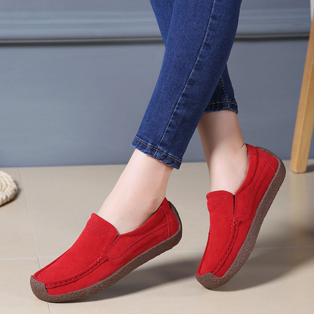 Nuevos zapatos tipo gorro planos retro para mujer