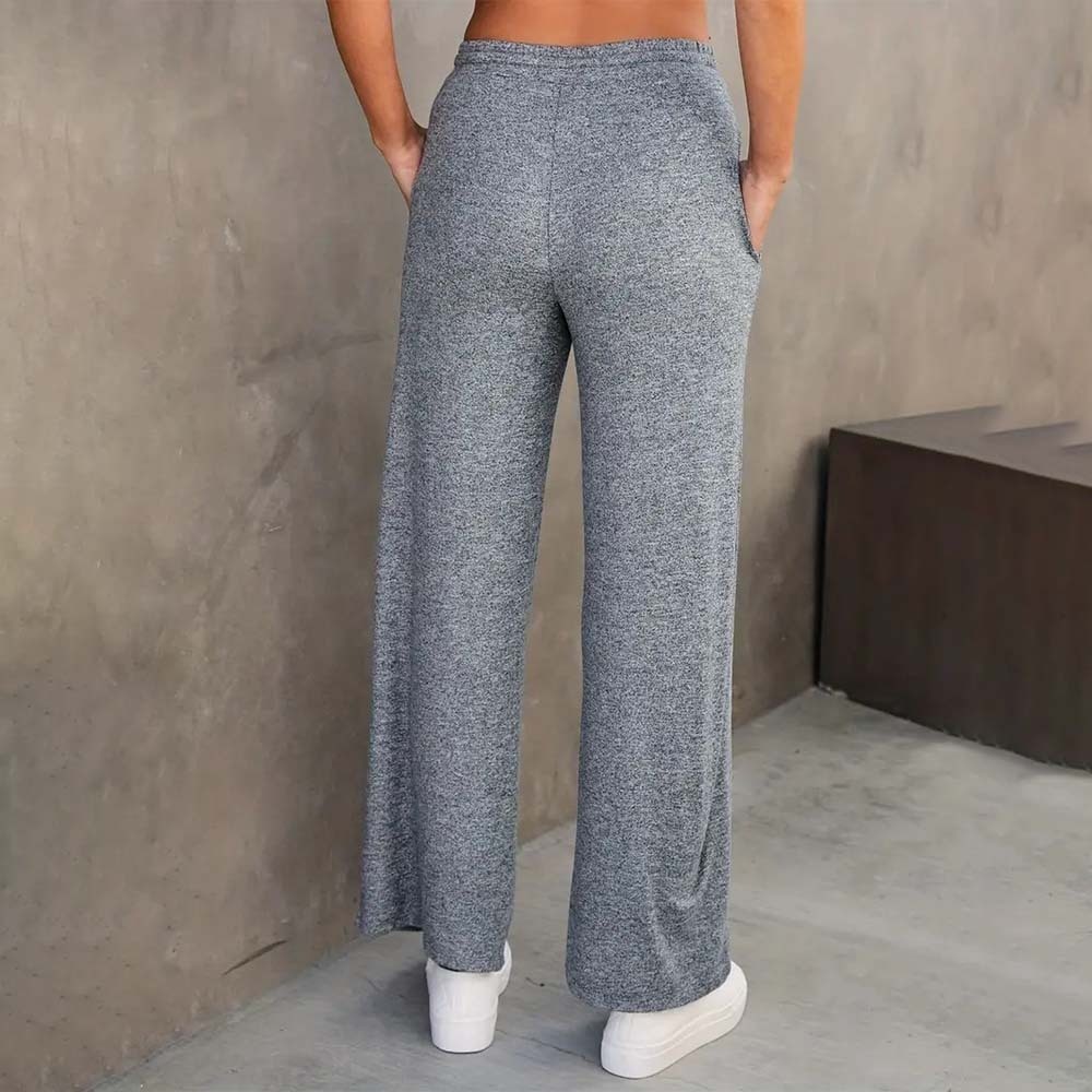 Women's simple loose lace-up casual sweatpants