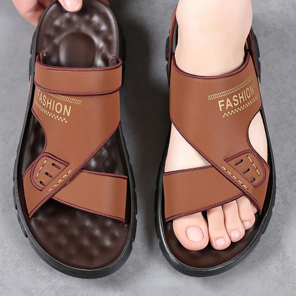 Sandalias de playa con punta abierta, antideslizantes y transpirables para hombre