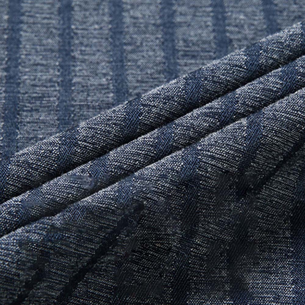 Camisa de manga corta a rayas con bolsillo suelto para hombre de verano 2024