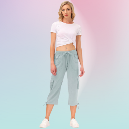 Hojanaranja™ Pantalones cortos informales para deportes al aire libre de secado rápido para mujer