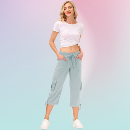 Hojanaranja™ Pantalones cortos informales para deportes al aire libre de secado rápido para mujer