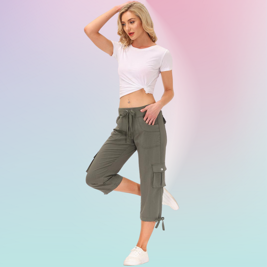 Hojanaranja™ Pantalones cortos informales para deportes al aire libre de secado rápido para mujer