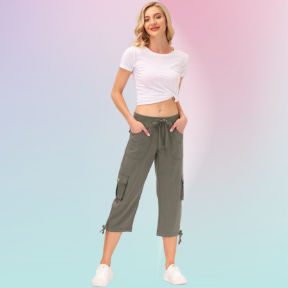 Hojanaranja™ Pantalones cortos informales para deportes al aire libre de secado rápido para mujer
