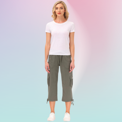 Hojanaranja™ Pantalones cortos informales para deportes al aire libre de secado rápido para mujer