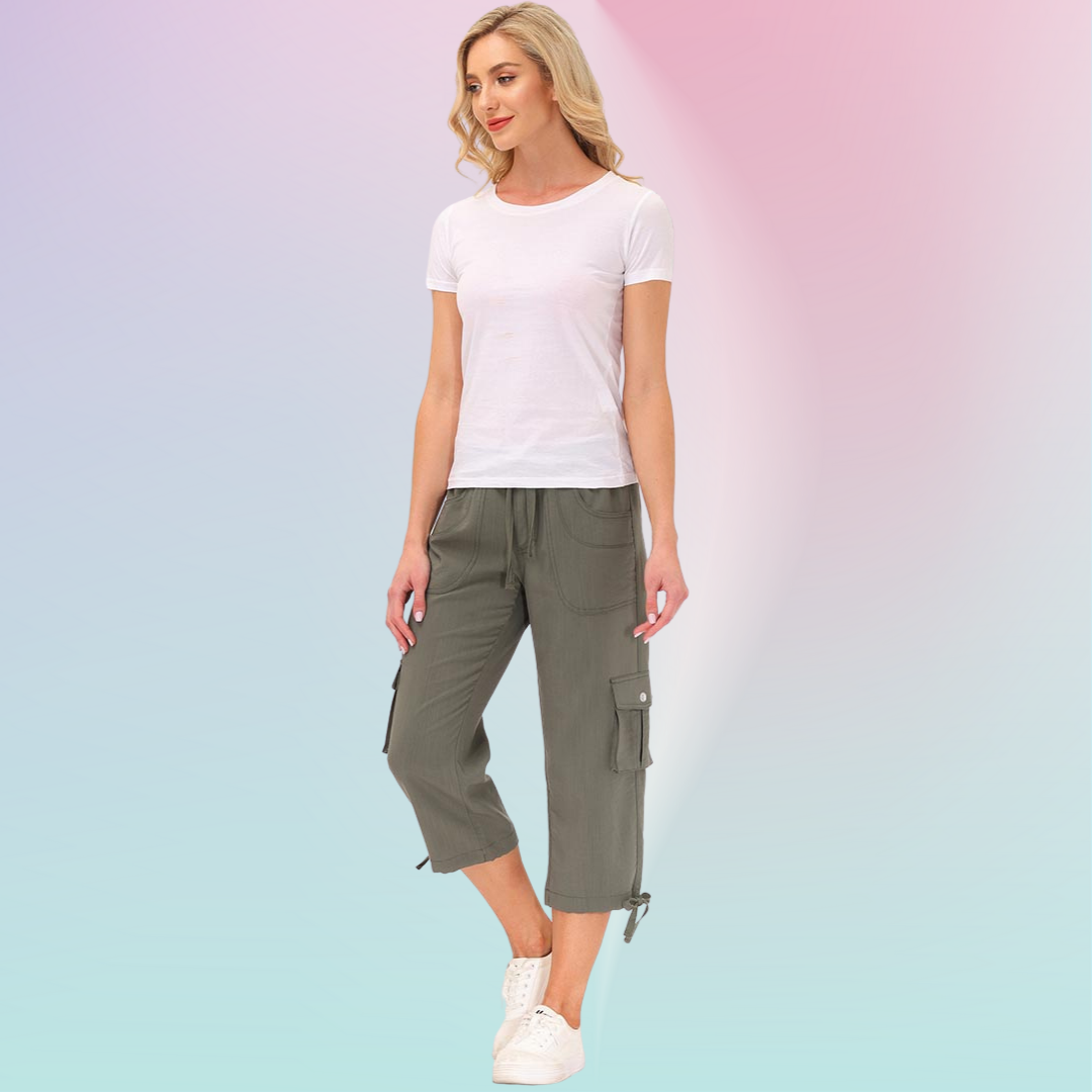 Hojanaranja™ Pantalones cortos informales para deportes al aire libre de secado rápido para mujer
