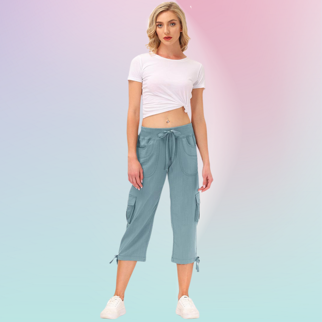 Hojanaranja™ Pantalones cortos informales para deportes al aire libre de secado rápido para mujer