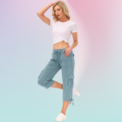 Hojanaranja™ Pantalones cortos informales para deportes al aire libre de secado rápido para mujer