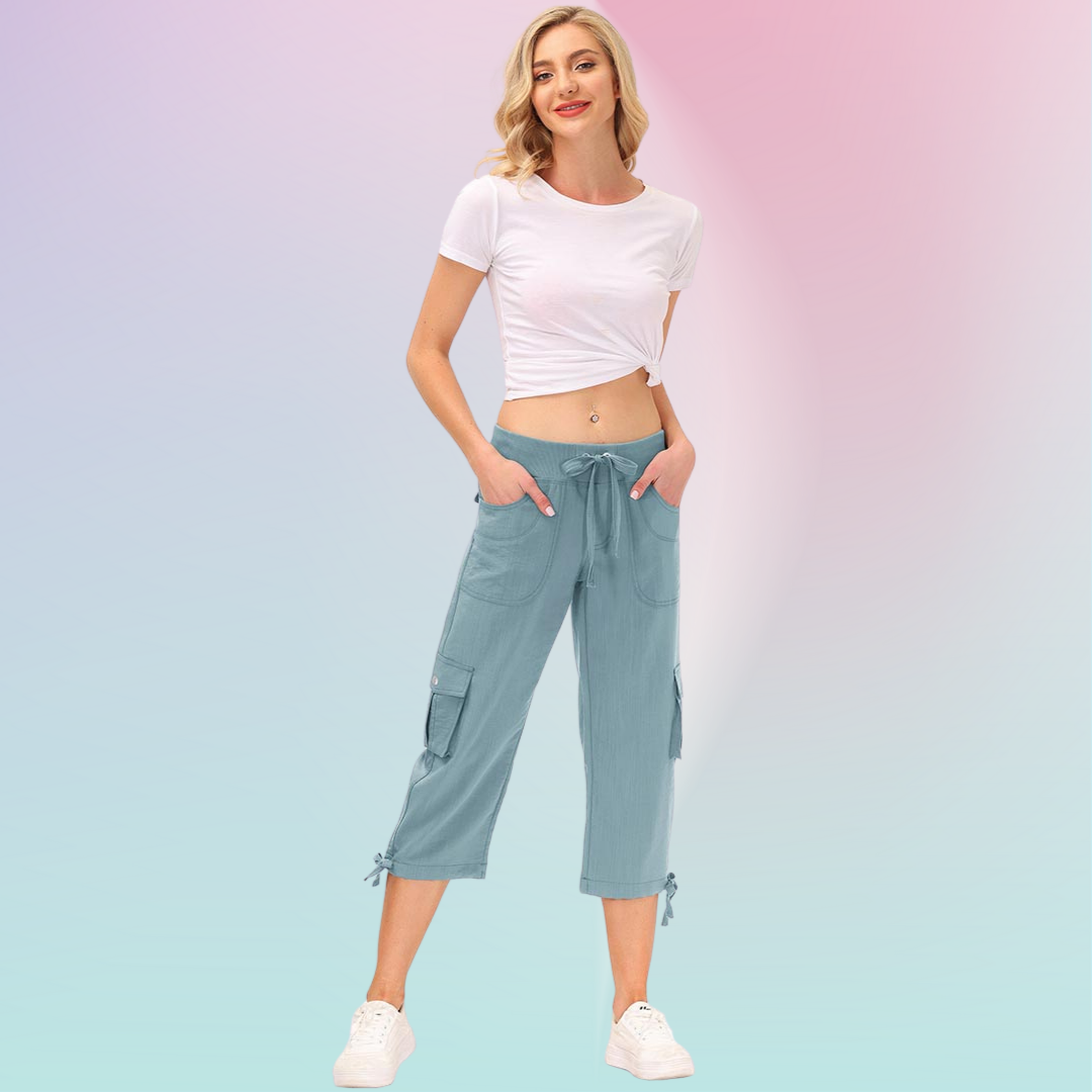 Hojanaranja™ Pantalones cortos informales para deportes al aire libre de secado rápido para mujer