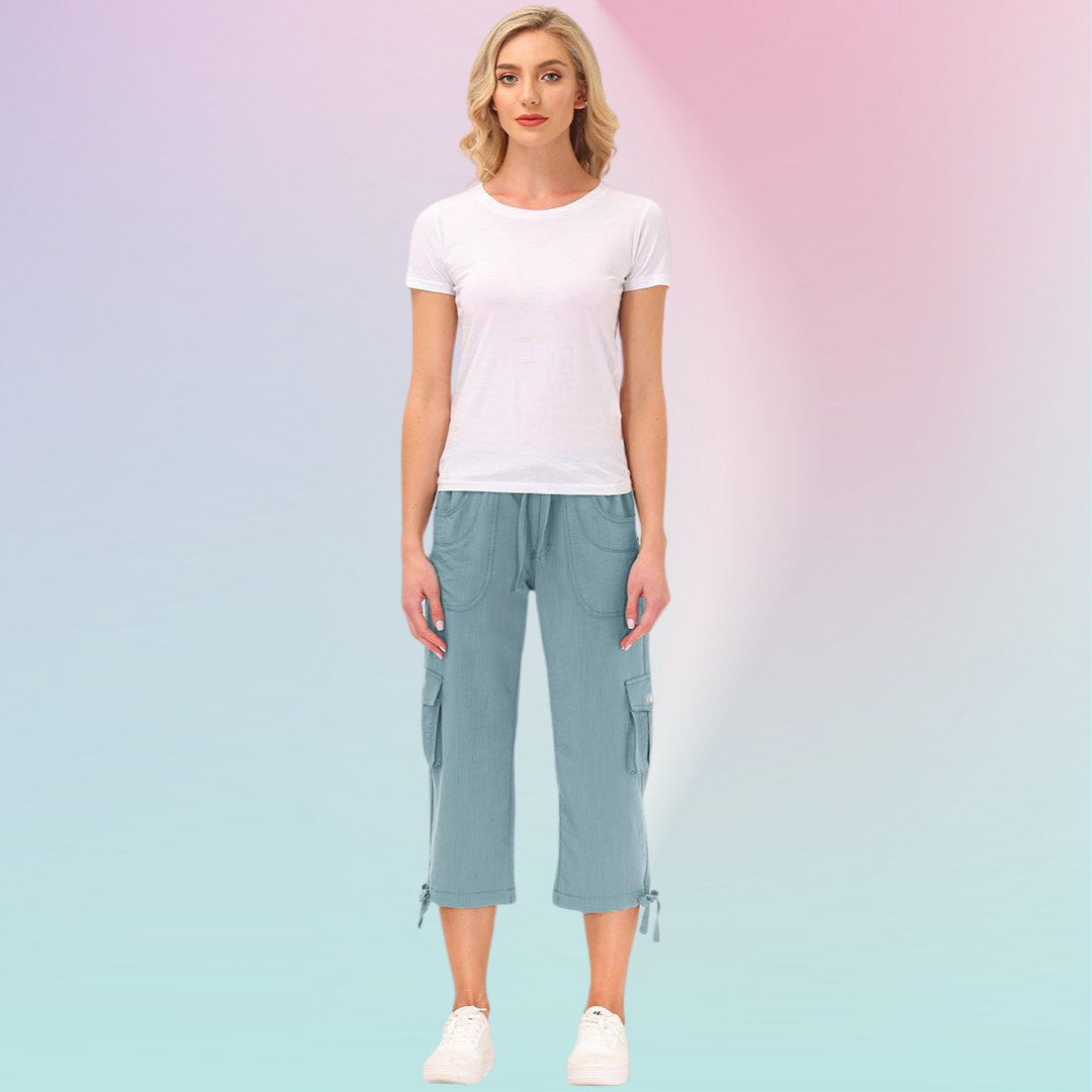 Hojanaranja™ Pantalones cortos informales para deportes al aire libre de secado rápido para mujer